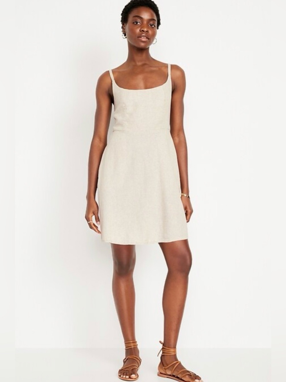 old navy cami mini flaxline dress nwt